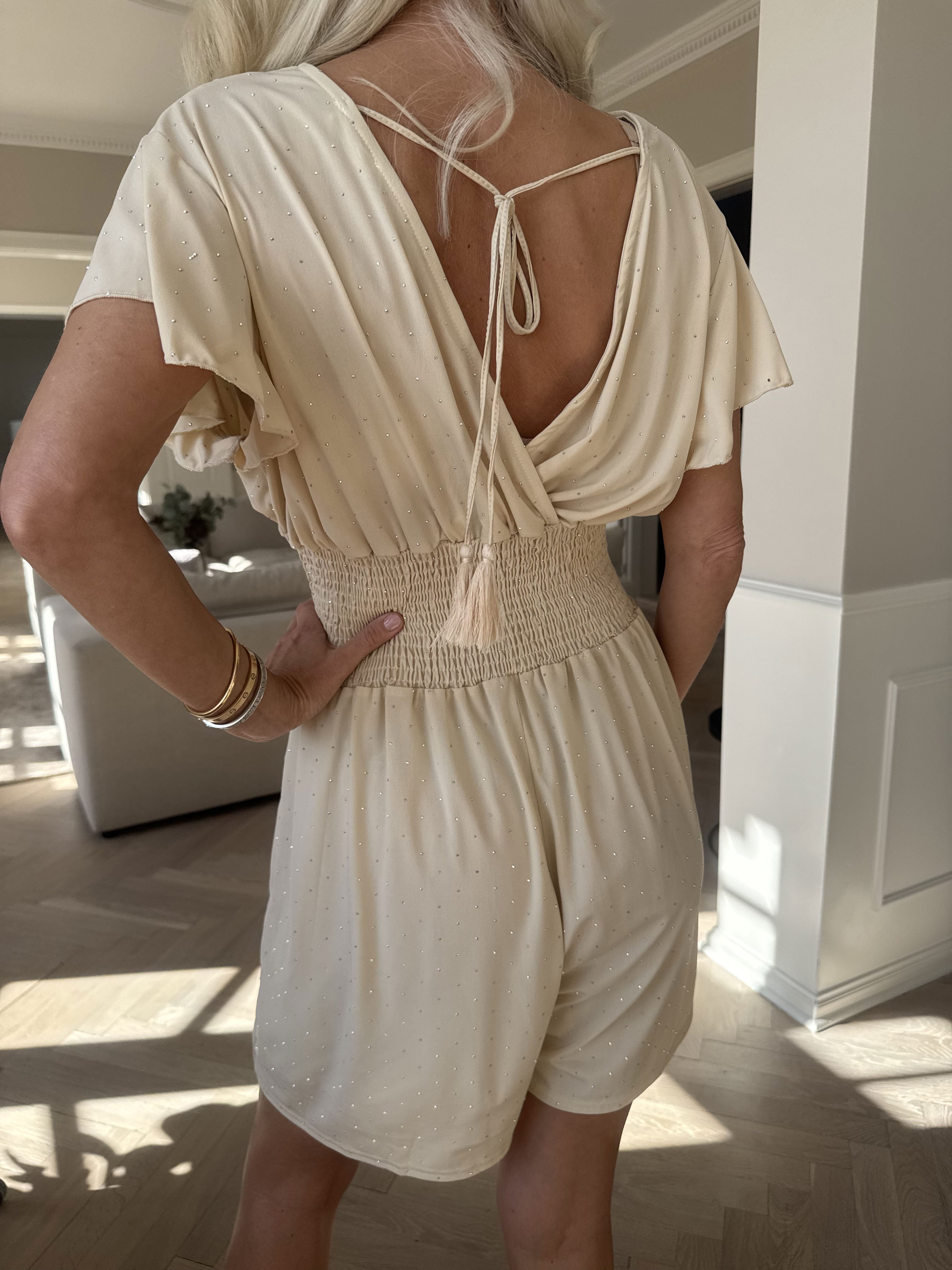 Pams Crystal Playsuit - Elastisk buksedragt med similisten